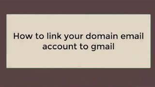 How to use gmail to send and receive email from domain email
