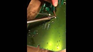 How to remove solder without a desoldering tool or wick