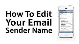 [iOS Advice] How To Edit The Sender Name Of Your Email Account