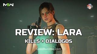 Review: Lara Croft | Voicelines + Kills | Call of Duty: Modern Warfare II & Warzone 2