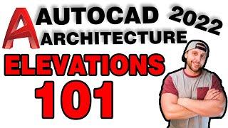 #4 - HOW TO CREATE RESIDENTIAL ELEVATIONS IN AUTOCAD ARCHITECTURE 2020!