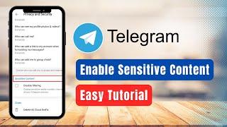 How to Enable Sensitive Content on Telegram !