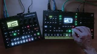 Octatrack + Digitone deep techno sketch lots of live resampling