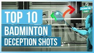 Top 10 BADMINTON DECEPTION TRICK SHOTS | Badminton Famly