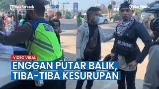 VIDEO VIRAL, Enggan Putar Balik, Seorang Pemudik Tiba-tiba Kesurupan di Bandung Barat