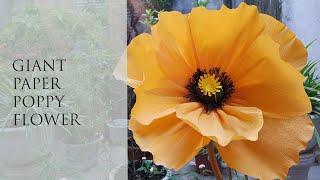 How To Make Giant Paper Flower Tutorial #1 / Diy Giant Paper Flower / Lana Paper Flowers