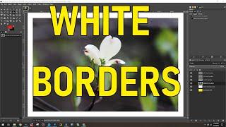 Adding white borders and fitting images to standard print sizes easily with templates in GIMP