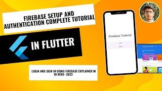 Flutter FIREBASE Setup and Login/ Sign- in Authentication explained - 2023