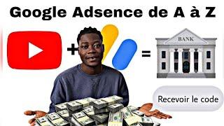 Créer un compte Google Adsence en Afrique : code reçu + monétisation 