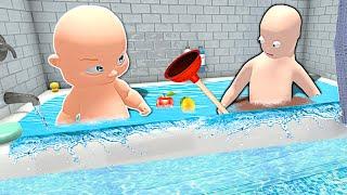 Baby Flooded the Bathroom While Making "SOUP" - Who's Your Daddy 2 Multiplayer
