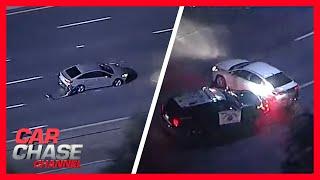 FULL CHASE: CHP slams into car to end wild pursuit after lengthy chase | Car Chase Channel