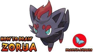 How To Draw Zorua Pokemon | Drawing Animals