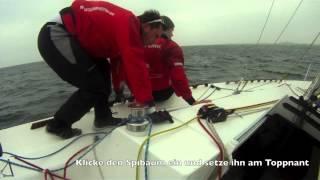 Setzen des Spinnakers - Team Trifork