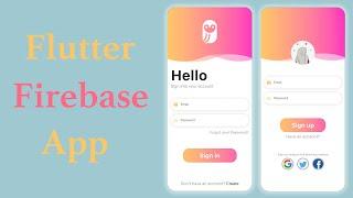 Flutter Firebase App | Step by Step for Beginners to Advanced | Login & Sign up | Auth Page - Part 1