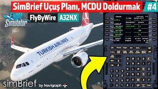 MSFS FlyByWire A32NX MCDU için SimBrief Uçuş Planı Oluşturmak, Take-off PERF 4. Bölüm