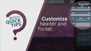 Odoo Quick Tips - Customize header and footer [Website]