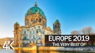 【4K】 Drone Footage  The Beauty of EUROPE in 45 Minutes 2019  Cinematic Aerial Film