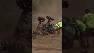 Mega Truck Takes The Corner Too Fast!! #wreck #offroad #megatruck #offroadlife