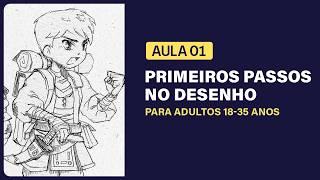 Curso de Desenho Gratuito para Maiores de 18 anos: Do Zero ao Primeiro Desenho - AULA 01