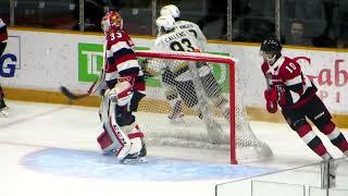 Collin MacKenzie in action during the Frontenacs @ 67's hockey game