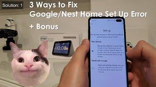 SOLVED - 3 Ways to Fix Google Home Set Up - There Was An Error When Linking Your Account