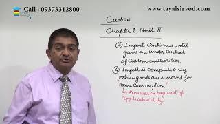 Levy & Exemptions Of Custom Duty Lecture By Prof. Rajesh J Tayal