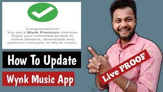 How To Update Wynk Music App Premium 2021 | Wynk Music Ko Upgrade Kaise Kare
