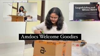 Unboxing Welcome goodies By Amdocs