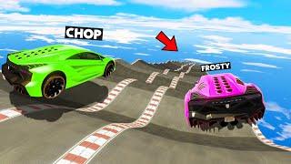 CHOP COMPLETED THE 98.555% IMPOSSIBLE PRO MEGA RAMP IN GTA 5 RACE