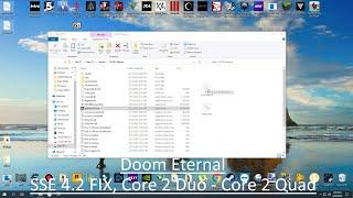 DOOM Eternal SSE 4.2 FIX Core 2 Quad and Core 2 Duo CPU