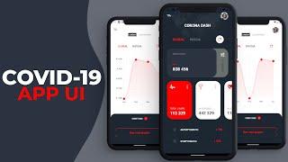 Covid-19 App UI Using  React Native - (with Tinder-like swipe deck ) -Speed Code | DeCode