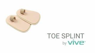 Toe Splint by ViveSole -Hammer Toe Straightener Brace Cushion For Claw, Broken & Crooked Toes