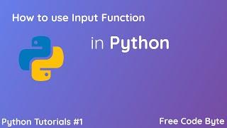 How to use Input Function in Python - Free Code Byte