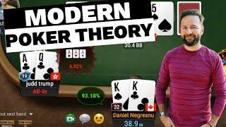 How to Use MODERN POKER THEORY - $25,000 Buy-in Super High Roller!