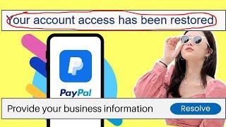 PayPal Account Restored without Business Proof [100% Solved]