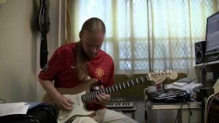 Elmo Karjalainen playing to Jimi Hendrix style Backing Track