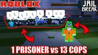 ULTIMATE ESCAPE Challenge (1 PRISONER vs 13 COPS) | Roblox Jailbreak