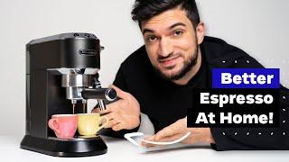 How To Make Better Coffee on Home Espresso Machine: DeLonghi Dedica EC685 Tutorial
