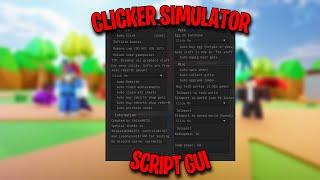 Clicker Simulator Script/Hack Gui - Auto click | Inf Boost | Auto open eggs | Inf Jump & More!