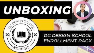 QC Design School Enroll Pack Unboxing   My Journey as Online Student begins