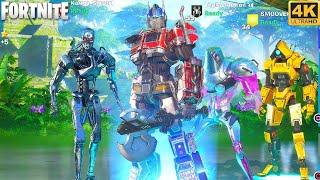 Robot Squads Match - Fortnite 4K #1 Victory Royale