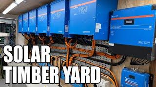 How can this timber yard go off-grid, it uses so much power?