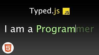EASY How to Create a Typing Animation in HTML (Typed.JS Tutorial)