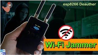 Wifi Jammer | esp8266 deauther | How to jamming wifi network | OLED Display Enable