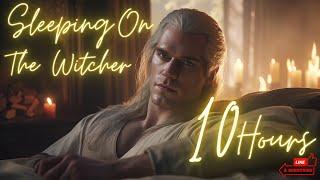 10 Hours | Sleeping on The Witcher's Chest [Geralt] [Breathing] [Black Screen] [Rain] [Cozy] [ASMR]