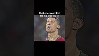 That one smart kid taking a free kick #edit #ronaldo #shorts #football #fyp #smart #viralvideo #best