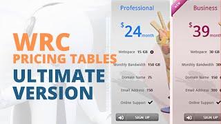 WRC Pricing Tables Ultimate | WordPress Responsive Pricing Table Plugin