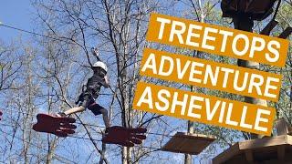 Treetops Adventure Park Obstacle Course in Asheville NC