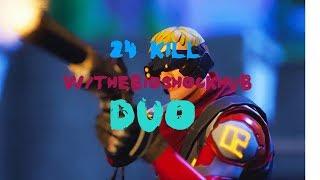 Fortnite Duos ps4 w/ TheBioshockHub(links in description) | 24 kill Duo Game