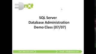 EdNxt SQL Server DBA Training Demo